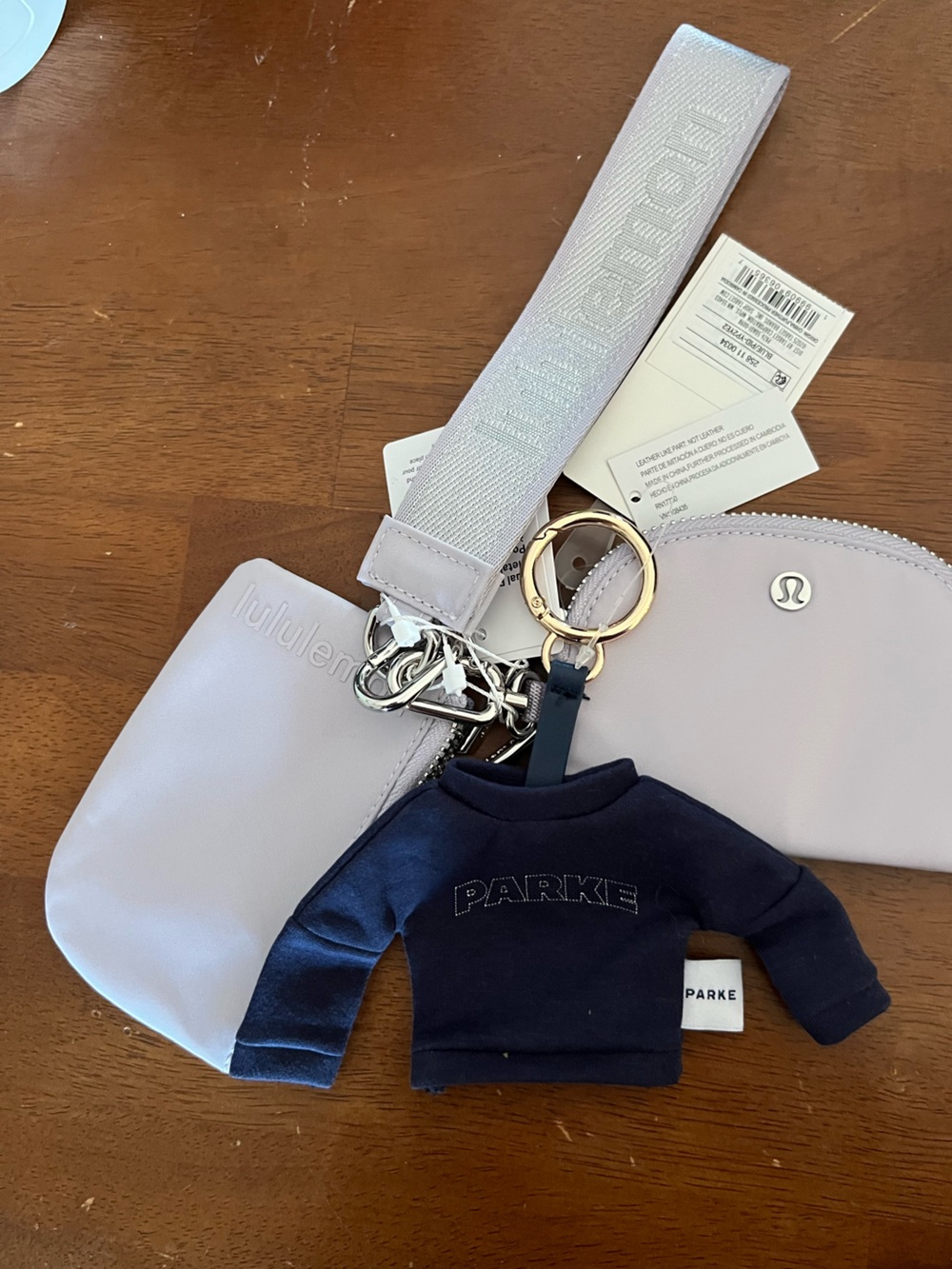 NWT Lululemon & PARKE keychain bundle